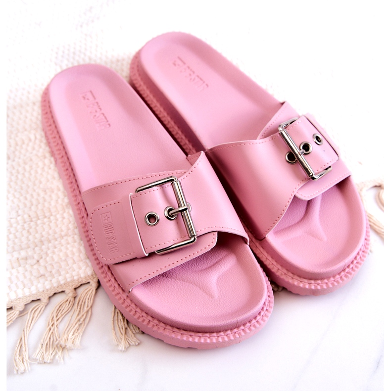 Zapatillas Clásicas Con Hebilla Big Star JJ274A308 Rosa rosado 4