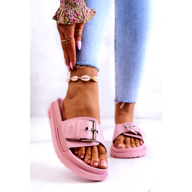 Zapatillas Clásicas Con Hebilla Big Star JJ274A308 Rosa rosado 1