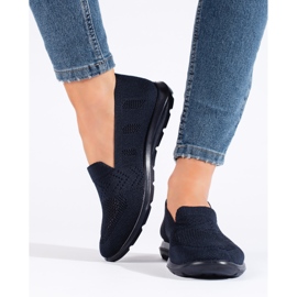 Slip on mujer textil azul marino 3