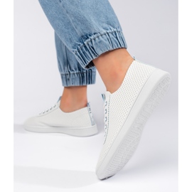Seastar Deportivas de mujer caladas blancas blanco 4