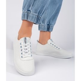 Seastar Deportivas de mujer caladas blancas blanco 1