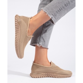 Deportivas mujer textil marrón 2