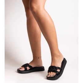 Pantuflas de goma negras de Ferrei negro 1