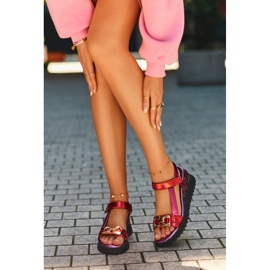 S.Barski Sandalias Cuña Mujer D&amp;A CR954 Morado púrpura 1