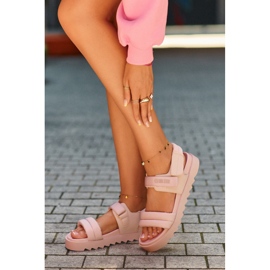 Sandalias Plataforma Mujer Big Star NN274753 Rosa 2