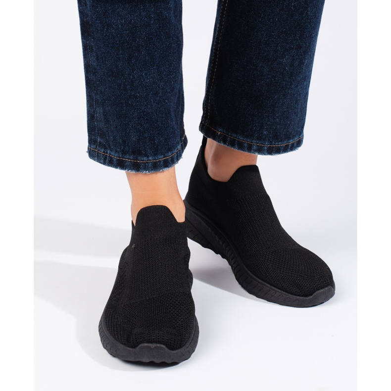 Deportivas mujer slip-on negras negro 2 Deportivas mujer slip-on negras negro 2