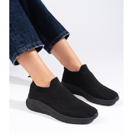 Deportivas mujer slip-on negras negro 1 Deportivas mujer slip-on negras negro 1