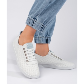 Deportivas mujer caladas blancas blanco 1