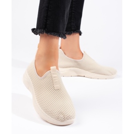 Deportivas textil beige 1 Deportivas textil beige 1