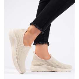 Deportivas textil beige 3