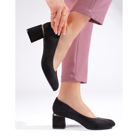 Tacones de ante negro 2