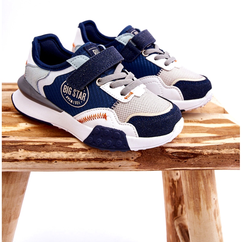 Sistema de espuma de memoria de zapatillas para niños Big Star LL374225 Navy Blue azul 4