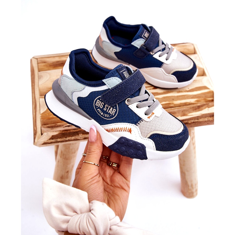 Sistema de espuma de memoria de zapatillas para niños Big Star LL374225 Navy Blue azul 3