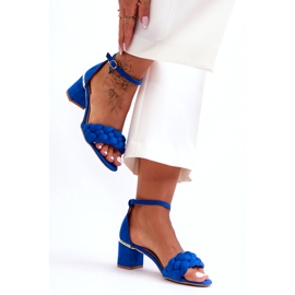 Seastar Sandalias trenzadas de ante azul Essenza 3