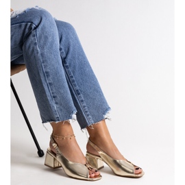 Sandalias bloque Ayat doradas dorado 3