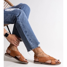 Sandalias planas Duenna caramelo marrón 1 Sandalias planas Duenna caramelo marrón 1