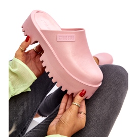 Chanclas de mujer con suela maciza Big Star NN274020 Rosa rosado 2