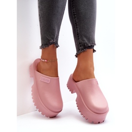 Chanclas de mujer con suela maciza Big Star NN274020 Rosa 1