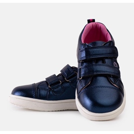 Zapatillas infantiles azules con velcro de Dahl. 3