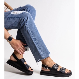 Sandalias plataforma Bashera negro 1