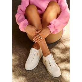 Zapatillas Mujer Plataforma Baja Blanco Telirra 6