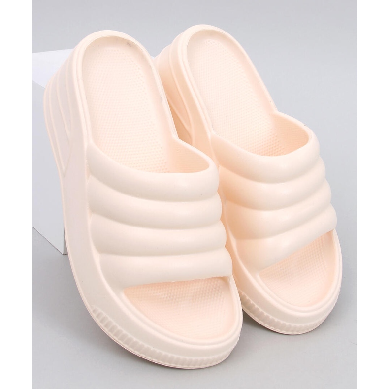 Diames Sandalias cuña espuma beige 1