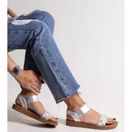 Sandalias Aldona plateadas plata 1