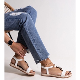 Sandalias Izodora trenzadas blancas blanco 1 Sandalias Izodora trenzadas blancas blanco 1