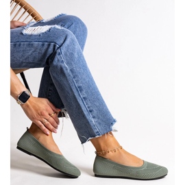 Bailarinas de tela verde de Yafia 1