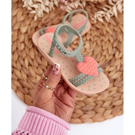 Sandalias Infantiles Con Corazón 81997 Ipanema My First Baby Verde 4