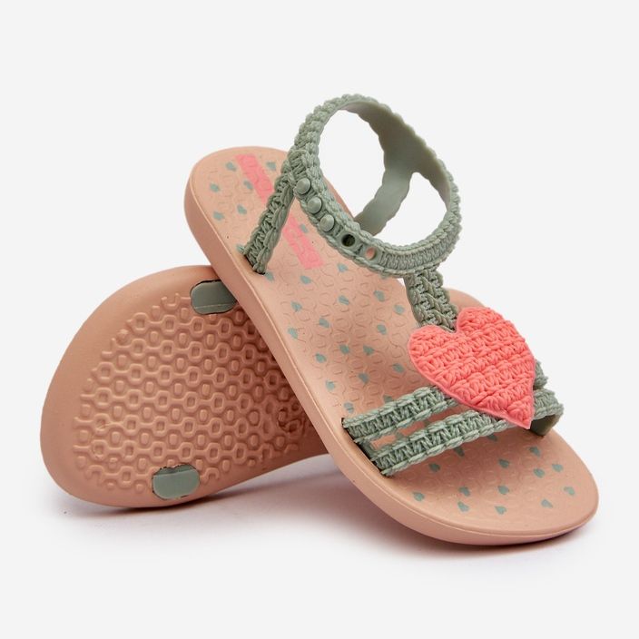 Sandalias Infantiles Con Corazón 81997 Ipanema My First Baby Verde 1