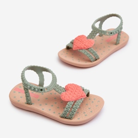 Sandalias Infantiles Con Corazón 81997 Ipanema My First Baby Verde 3
