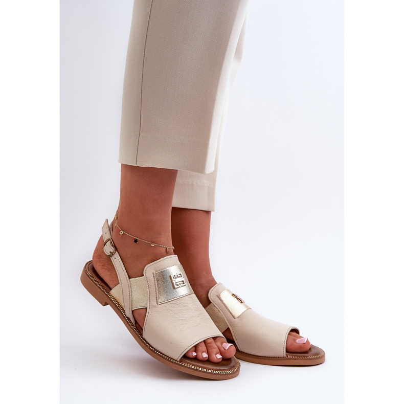 Zazoo 40385 Sandalias Mujer Piel Beige 1
