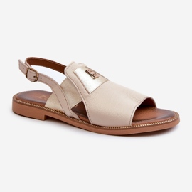 Zazoo 40385 Sandalias Mujer Piel Beige 3