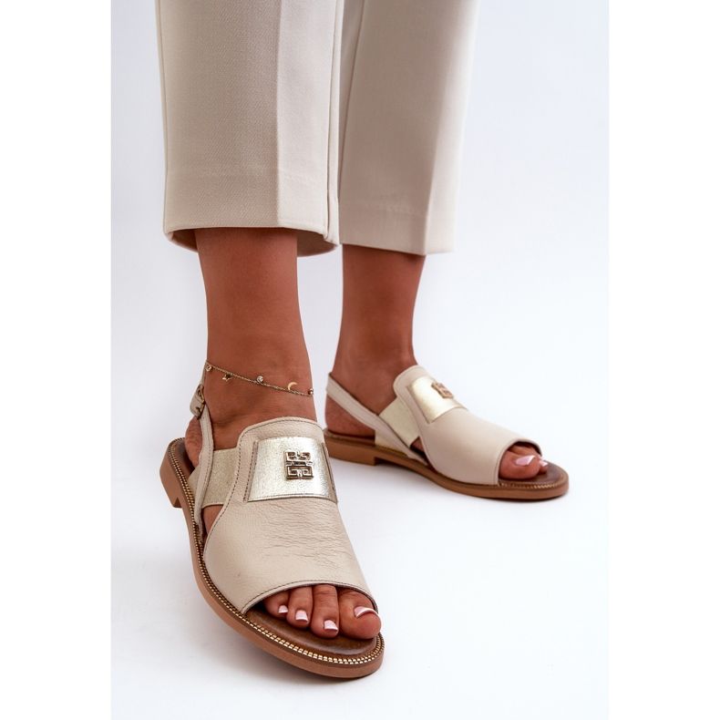 Zazoo 40385 Sandalias Mujer Piel Beige 2