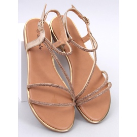 Sandalias Courte Gold con circonitas dorado 1
