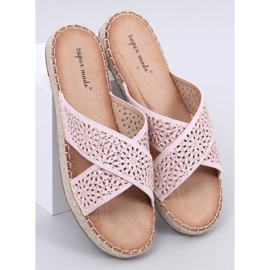 Chanclas alpargatas de mujer Bakou Rosa rosado 1