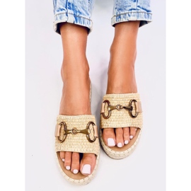 Maters Chanclas alpargata caqui beige 5