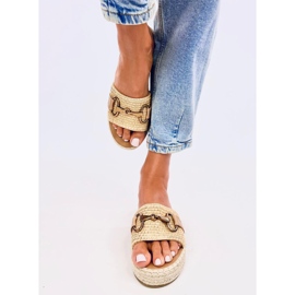 Maters Chanclas alpargata caqui beige 2