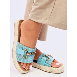 Chanclas tipo alpargata Maters azul 3