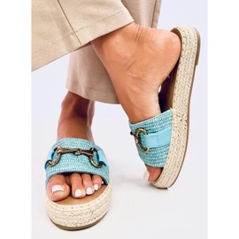 Chanclas tipo alpargata Maters azul 2