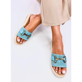 Chanclas tipo alpargata Maters azul 5