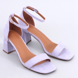 Sandalias tacón Gaseti Lila violeta 1