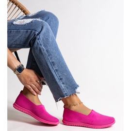 Zapatillas slip-on Shalha rosa oscuro 1