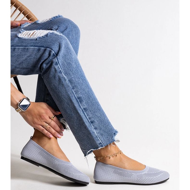 Bailarinas de tela grises de Yafia 1