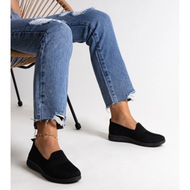 Zapatillas slip-on Abadly en negro 3