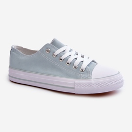 Zapatillas bajas clásicas de tela para mujer Mint Lennabella azul 6