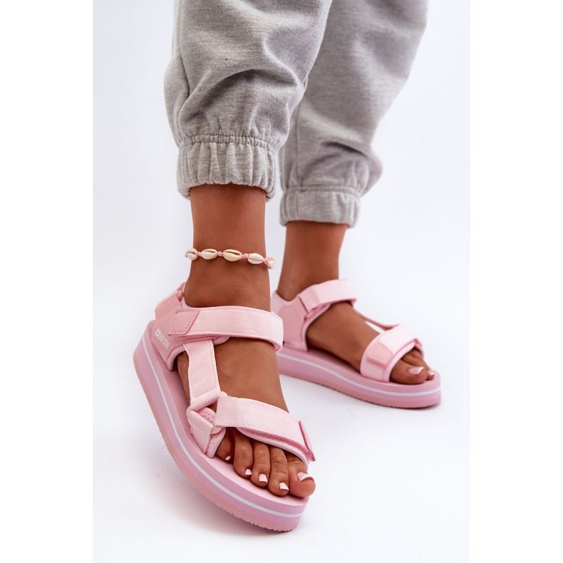 Sandalias Mujer Plataforma Big Star NN274A533 Rosa rosado 2 Sandalias Mujer Plataforma Big Star NN274A533 Rosa rosado 2