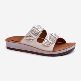 Chanclas Mujer Cómodas Con Hebillas Inblu CP000045 Beige 5
