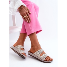Chanclas Mujer Cómodas Con Hebillas Inblu CP000045 Beige 8